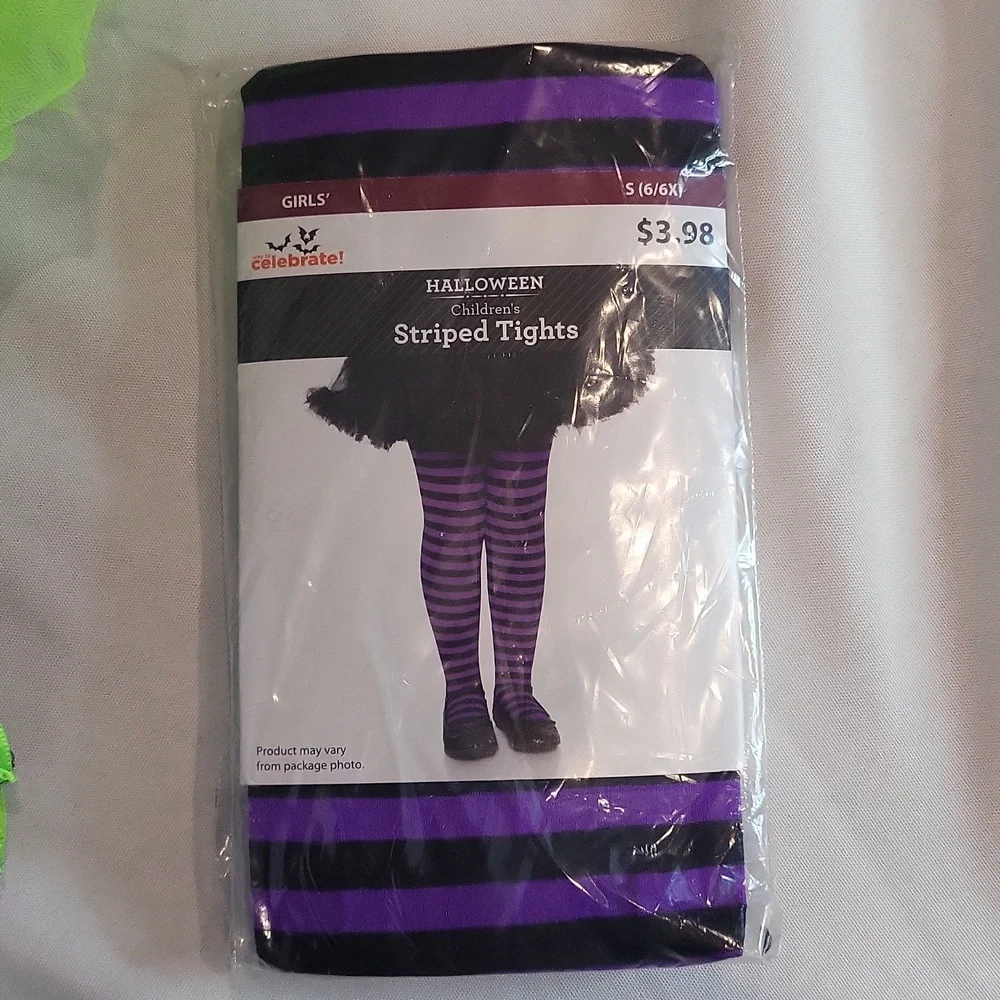Pretty Potion Girls Witch Halloween Costume Size M 7/8 Purple Green